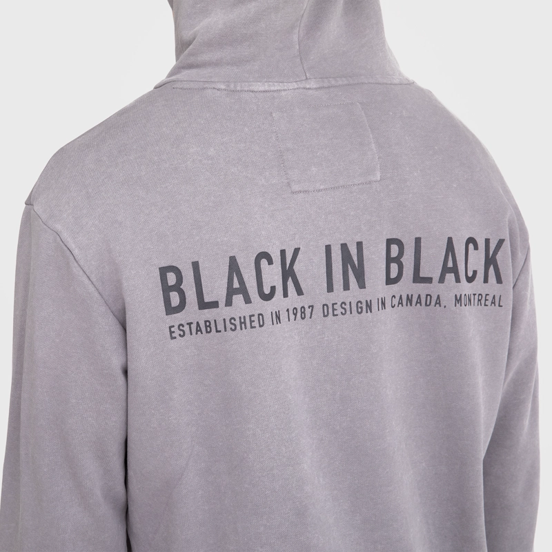 POLERON HODDIE BLACK IN BLACK GRIS BLACK BUBBA - 4