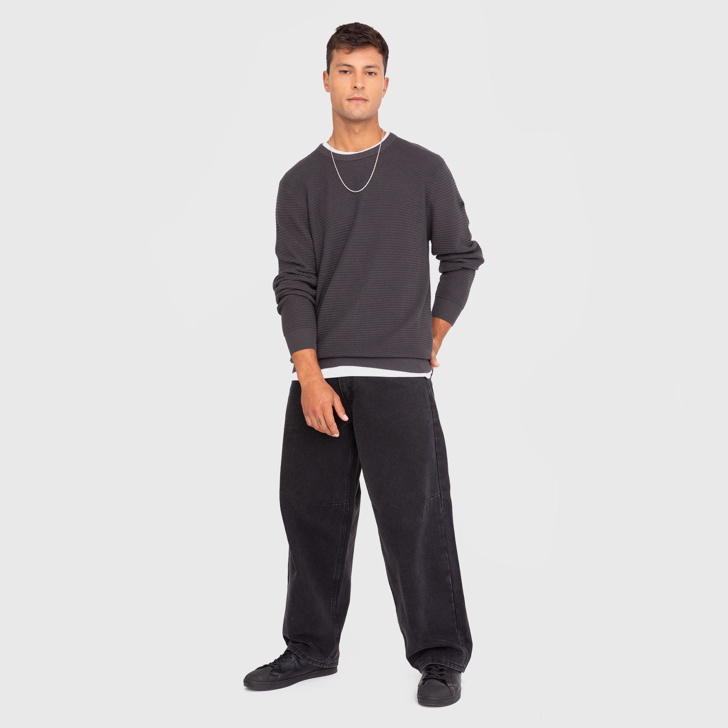 CHALECO URBAN LIGHT GREY BLACK BUBBA - 5
