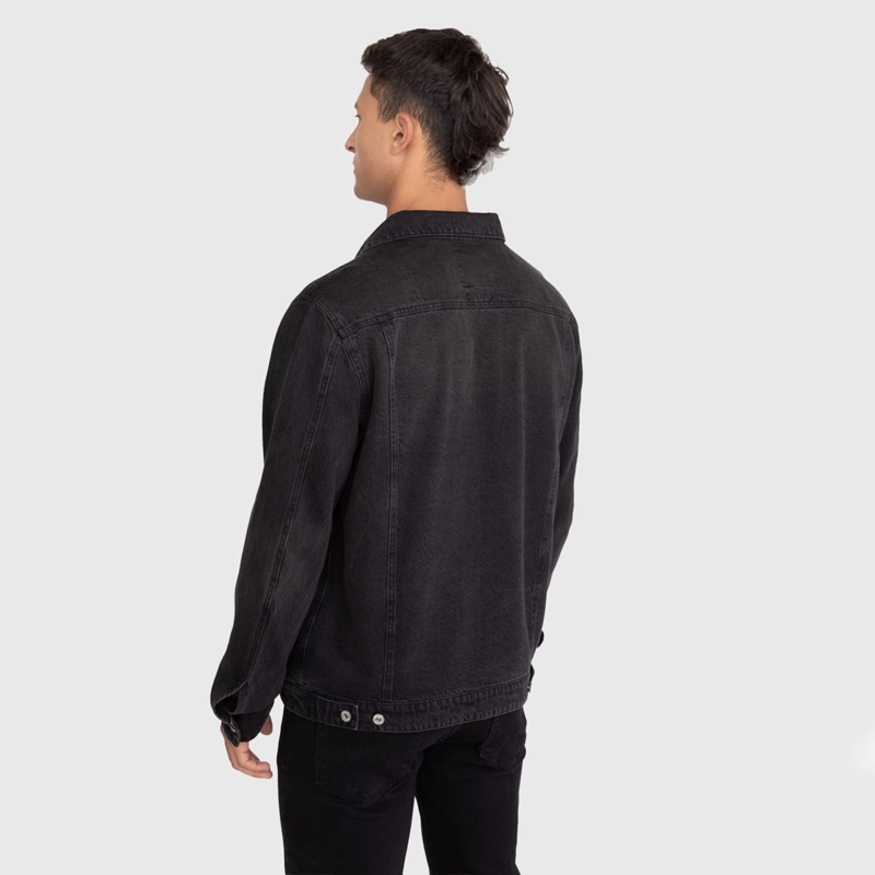 CHAQUETA DE JEANS DARK UNISEX BLACK BUBBA - 2