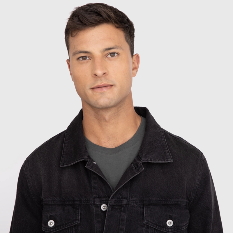 CHAQUETA DE JEANS DARK UNISEX BLACK BUBBA - 3