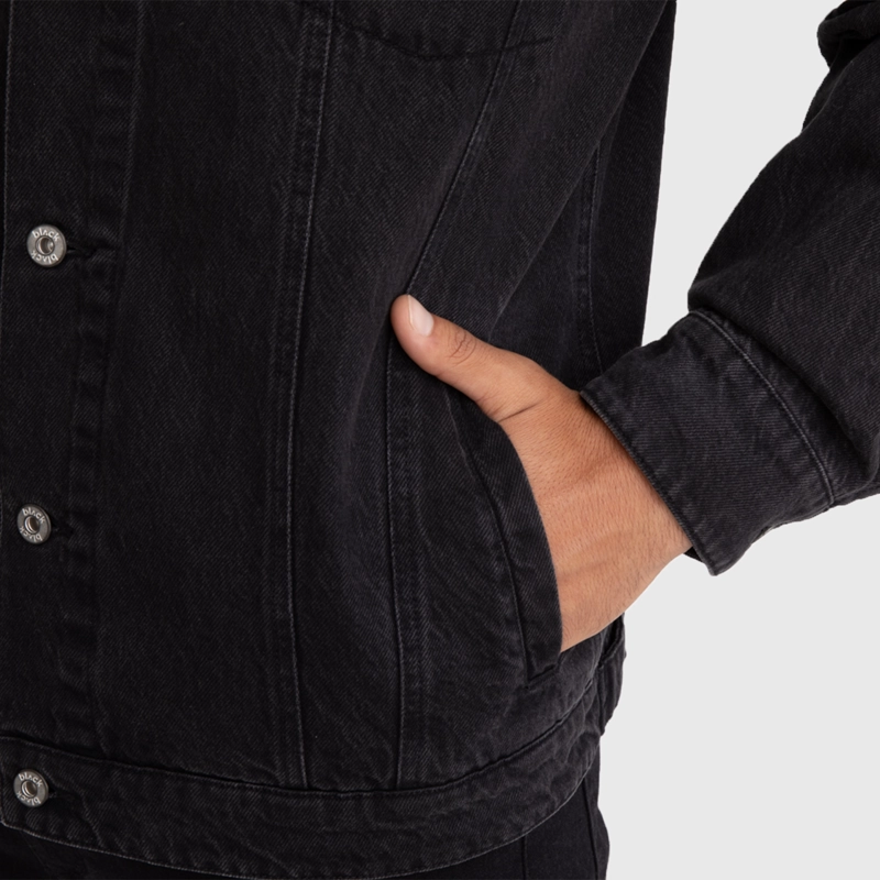 CHAQUETA DE JEANS DARK UNISEX BLACK BUBBA - 4