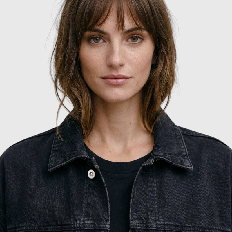 CHAQUETA DE JEANS DARK UNISEX BLACK BUBBA - 8