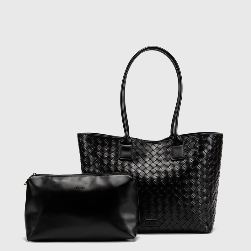 CARTERA TOTE BRAIDS BLACK BLACK BUBBA - 2