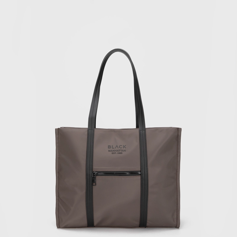 CARTERA TOTE MANHATTAN MOKA BLACK BUBBA - 1