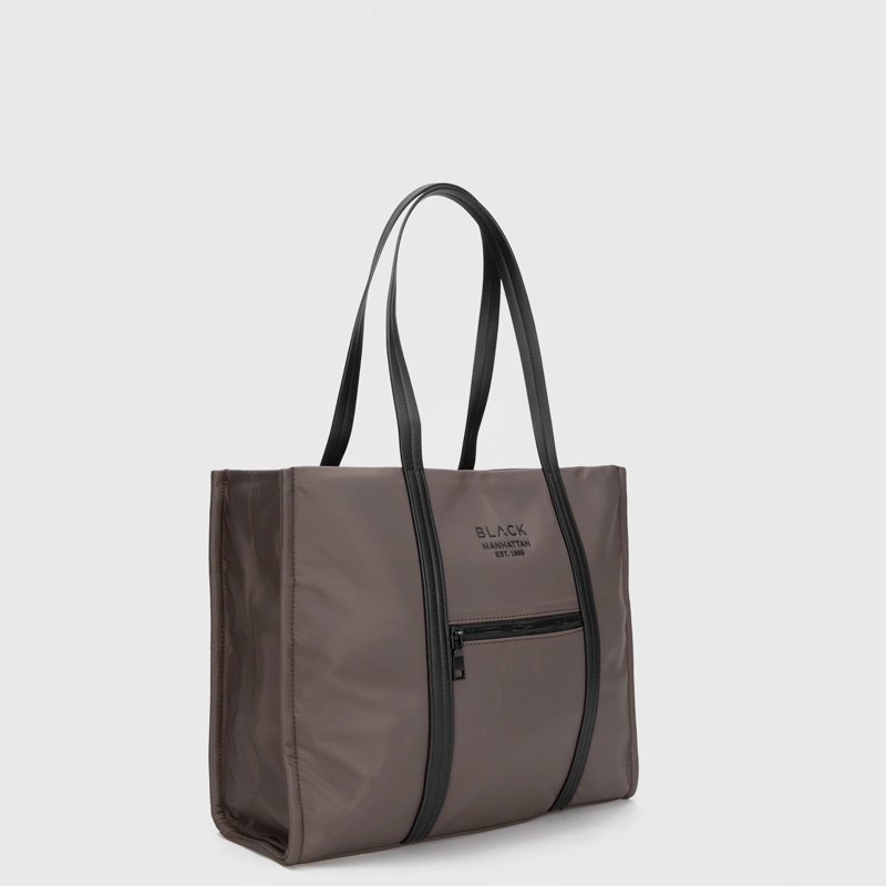 CARTERA TOTE MANHATTAN MOKA BLACK BUBBA - 3