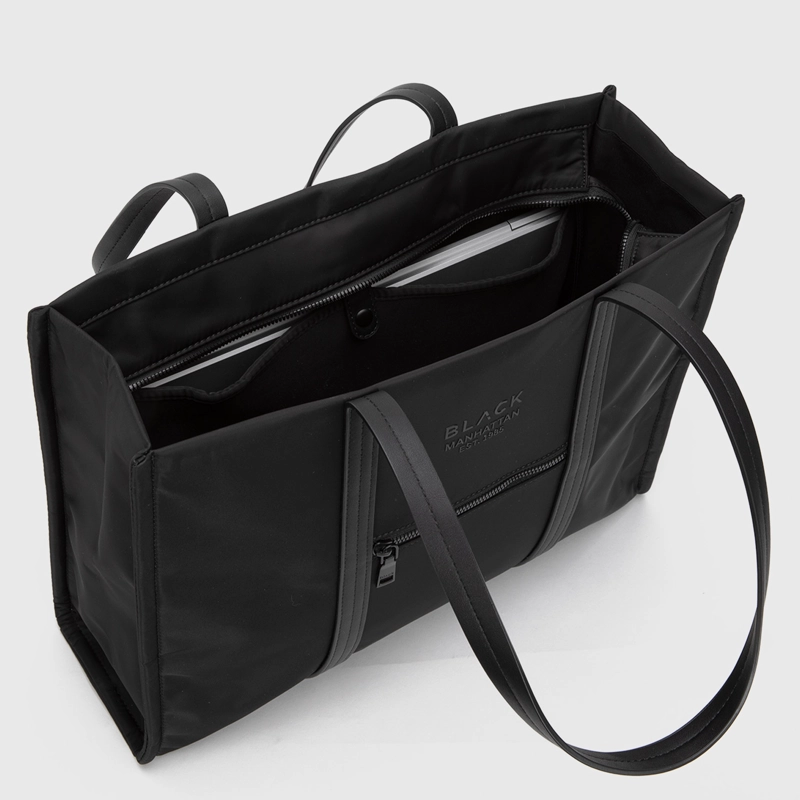 CARTERA TOTE MANHATTAN NEGRO BLACK BUBBA - 8