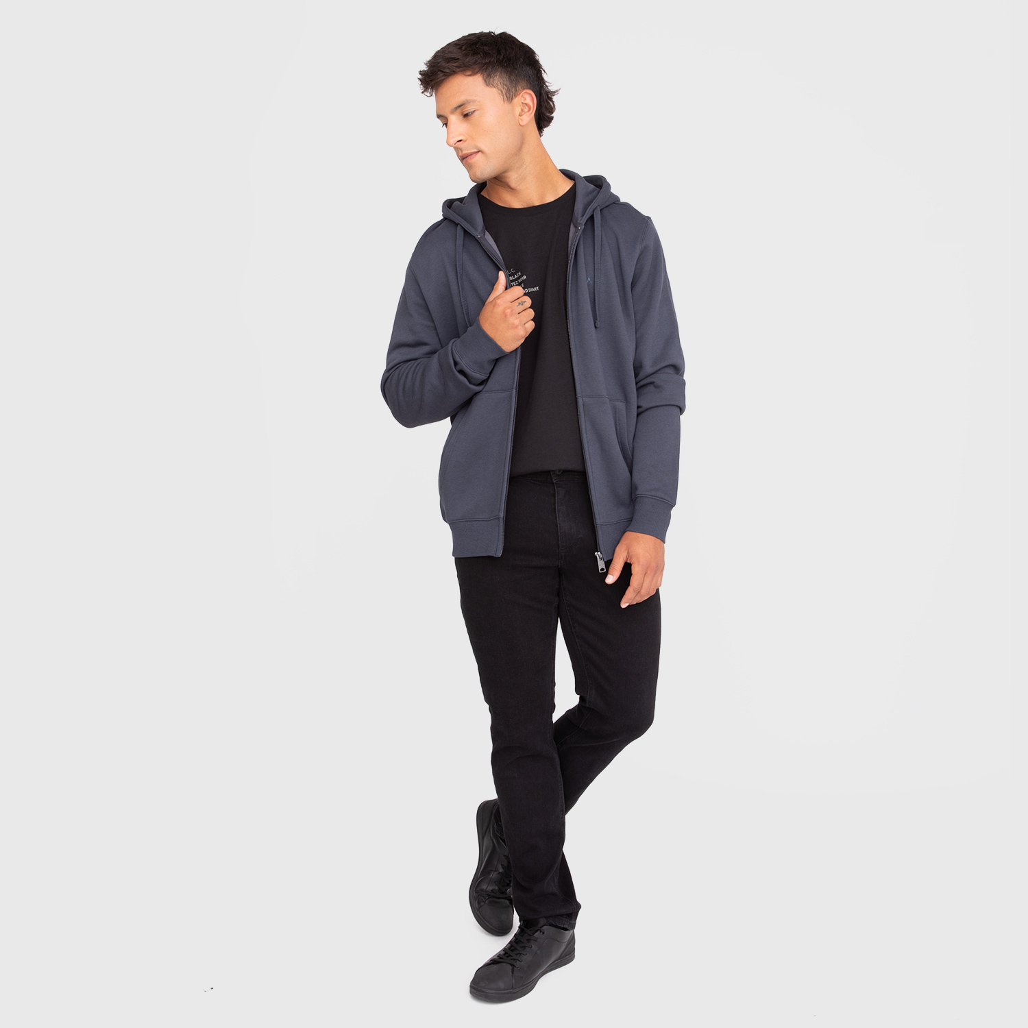 POLERON ZIPPER STONE BLACK BUBBA - 6