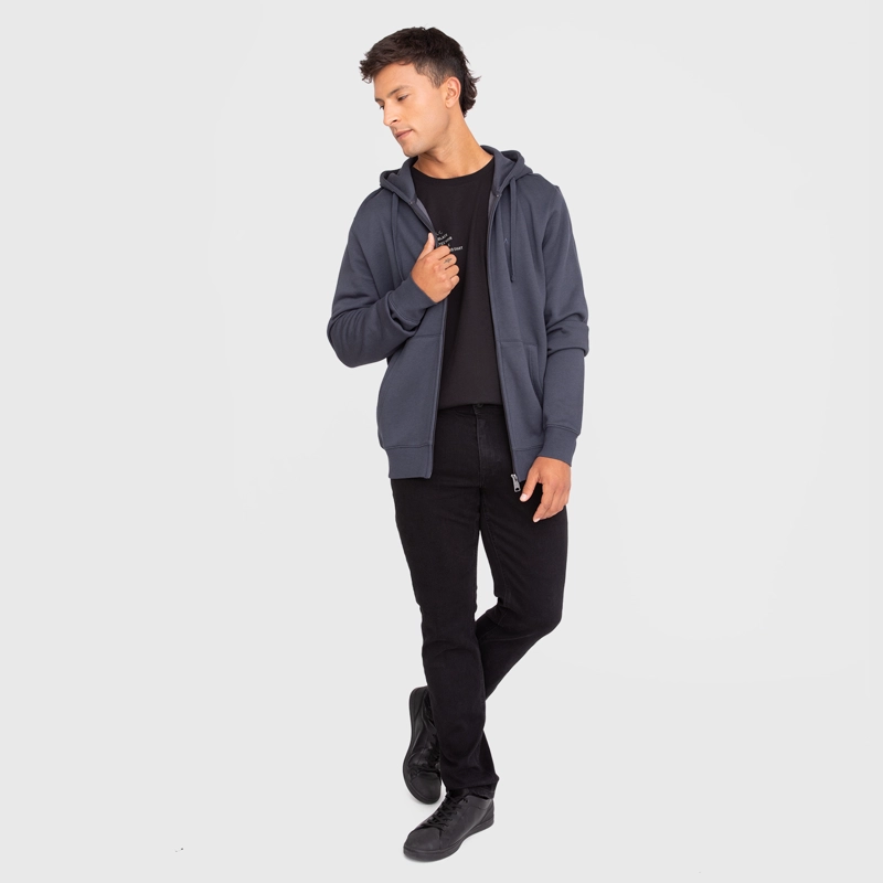 POLERON ZIPPER STONE BLACK BUBBA - 6