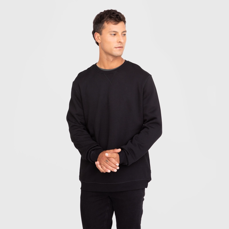 POLERON CREWNECK BLACK BLACK BUBBA - 1