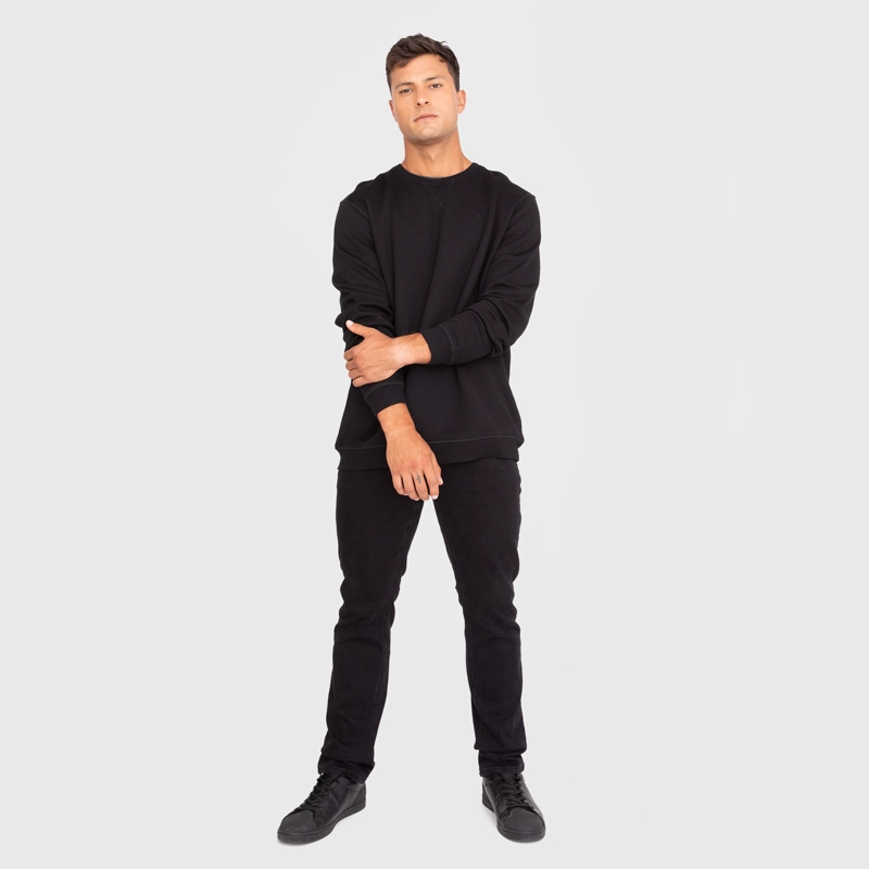 POLERON CREWNECK BLACK BLACK BUBBA - 5