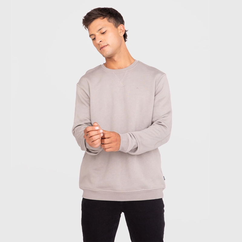 POLERON CREWNECK TAUPE BLACK BUBBA - 1