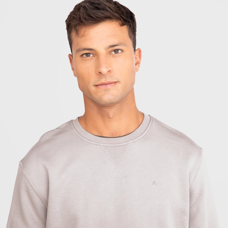POLERON CREWNECK TAUPE BLACK BUBBA - 3