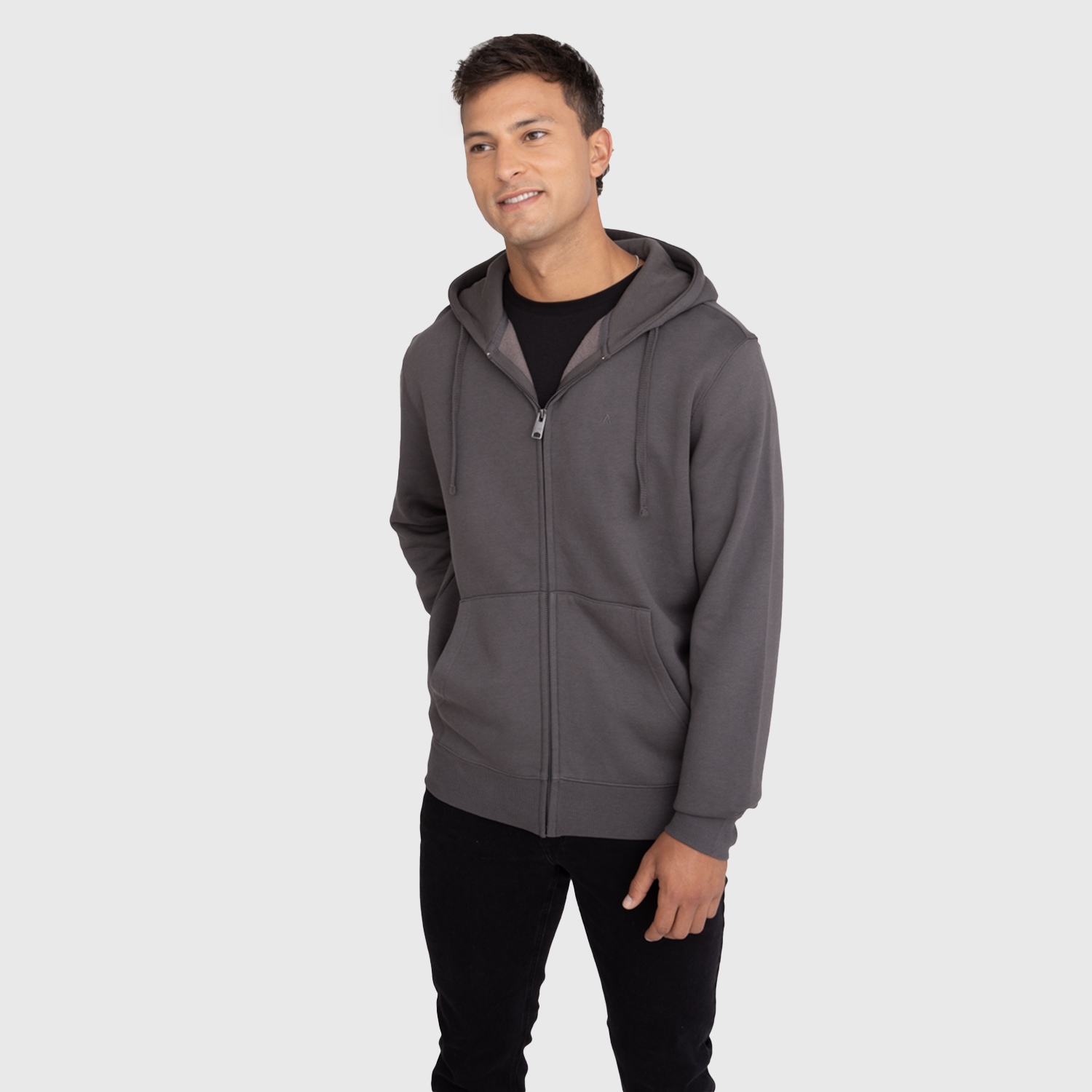 POLERON ZIPPER MOKA BLACK BUBBA - 1