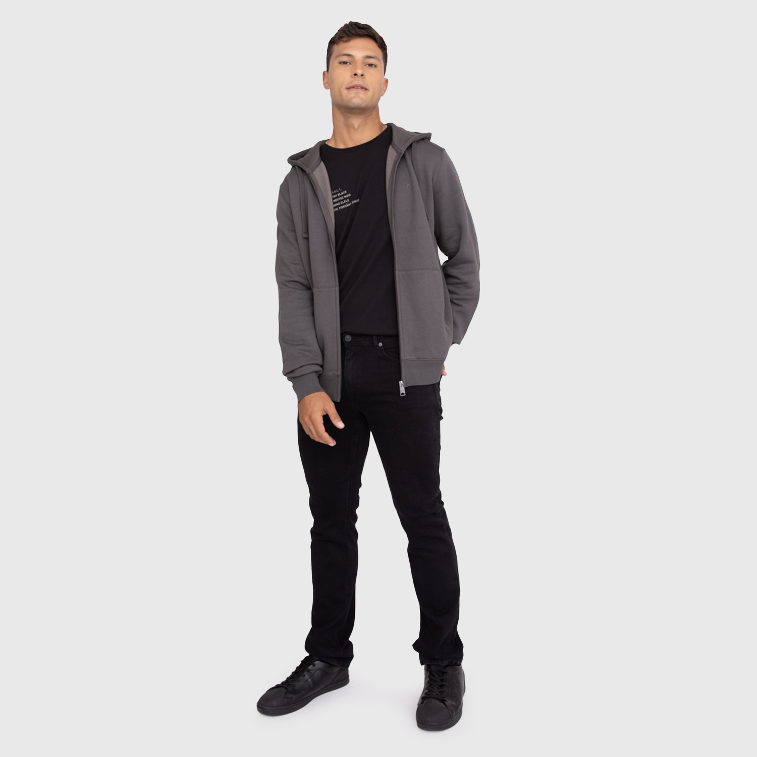 POLERON ZIPPER MOKA BLACK BUBBA - 6