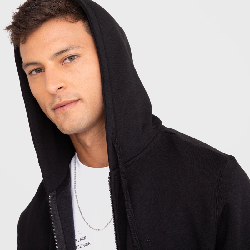 POLERON ZIPPER BLACK BLACK BUBBA - 3