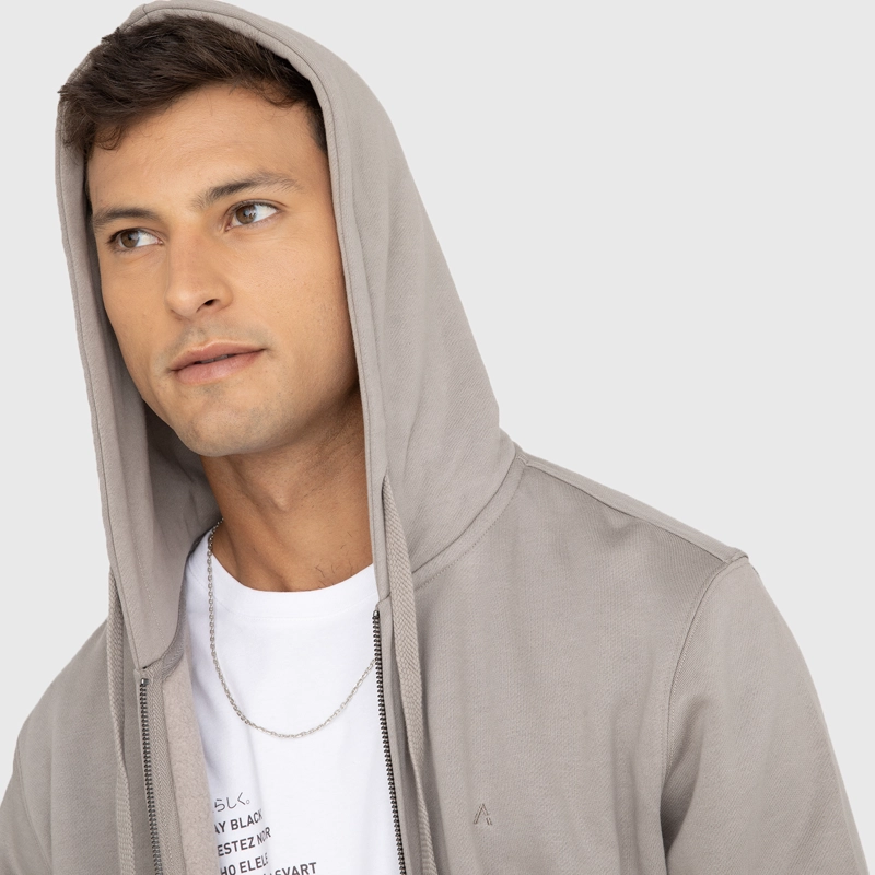 POLERON ZIPPER TAUPE BLACK BUBBA - 3