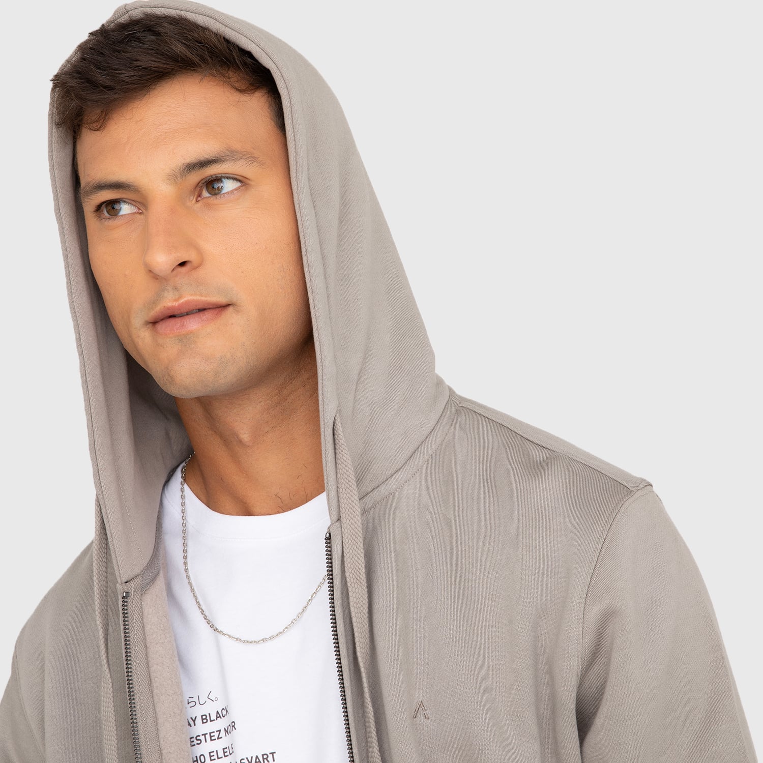 POLERON ZIPPER TAUPE BLACK BUBBA - 3