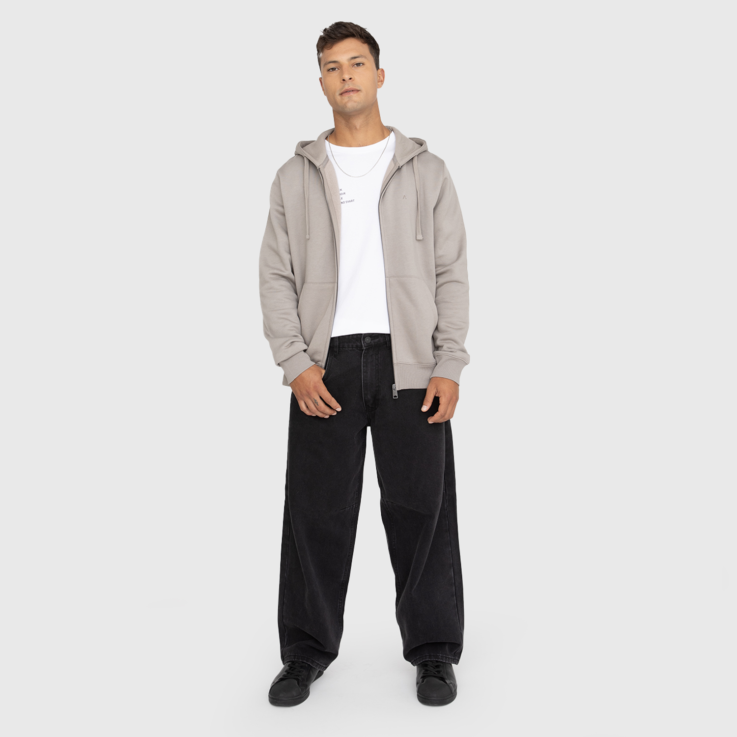 POLERON ZIPPER TAUPE BLACK BUBBA - 6