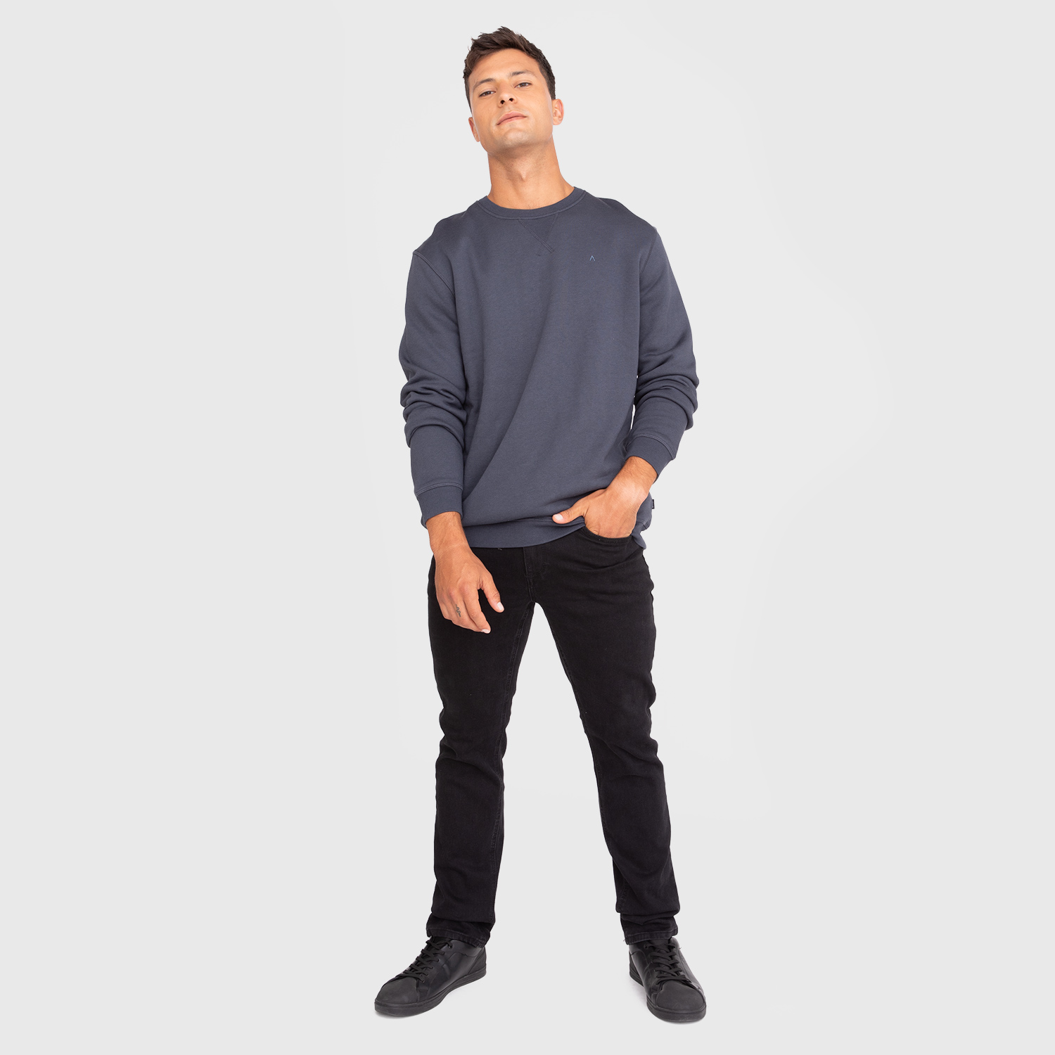 POLERON CREWNECK STONE BLACK BUBBA - 5