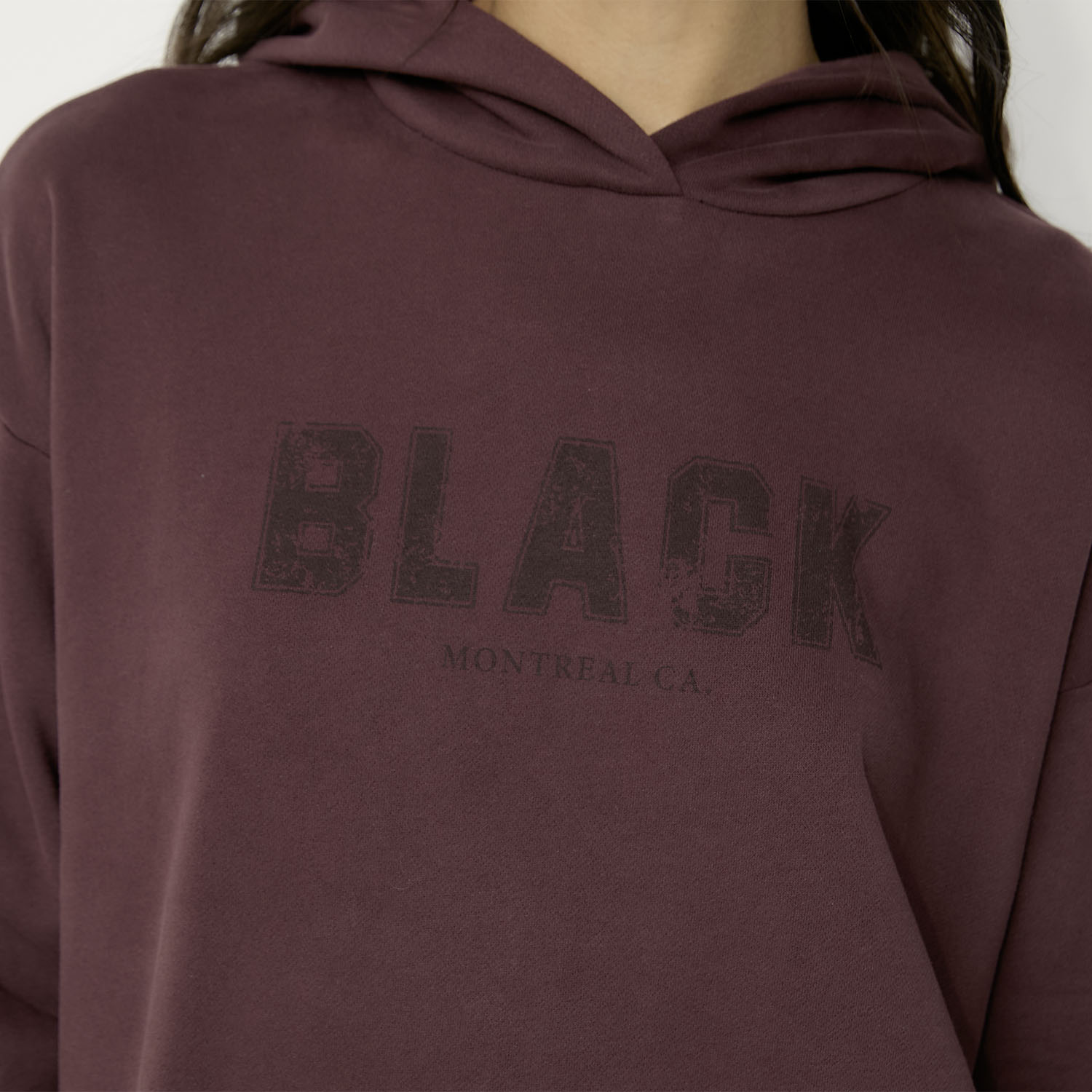 MUJER POLERON WINE BLACK BUBBA - 3