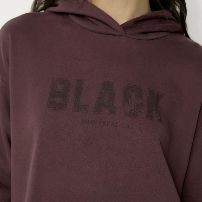 MUJER POLERON WINE BLACK BUBBA - 3