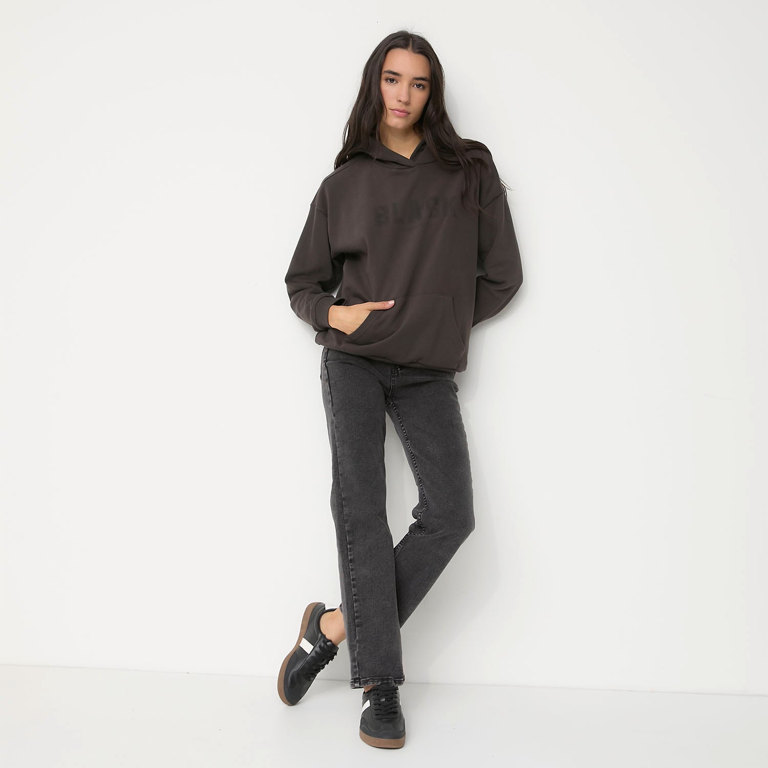 MUJER POLERON LUNGO BLACK BUBBA - 6