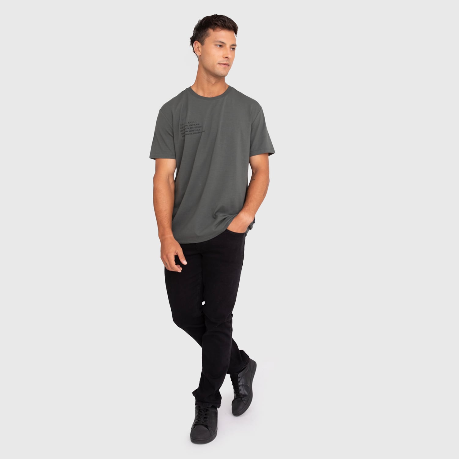 POLERA COTTON PERFORMANCE GREEN BLACK BUBBA - 5