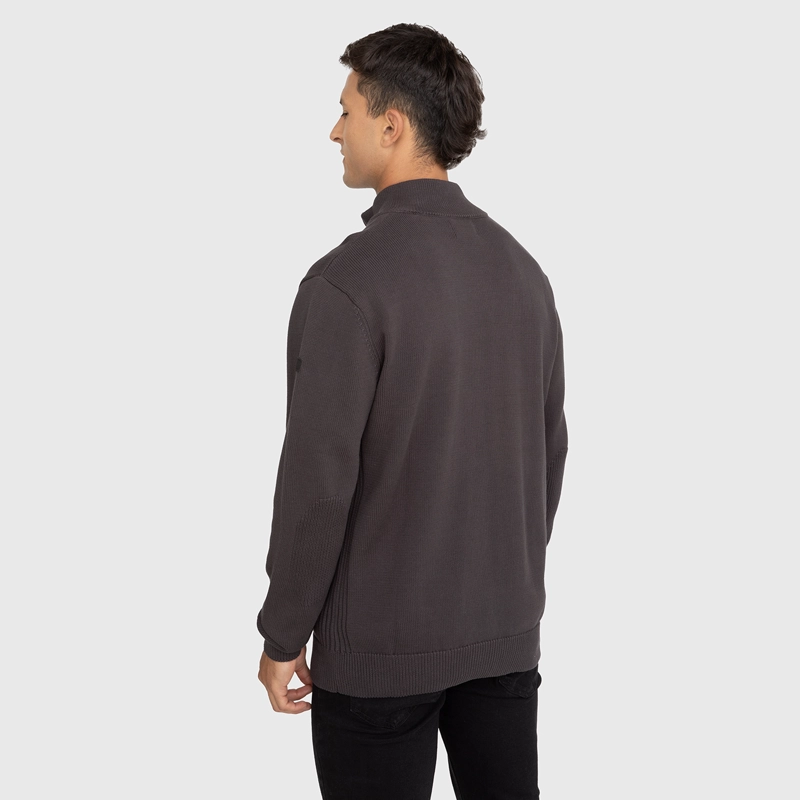 CHALECO HALF ZIPPER MOKKA BLACK BUBBA - 2