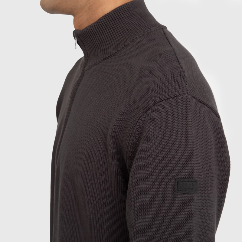 CHALECO HALF ZIPPER MOKKA BLACK BUBBA - 4