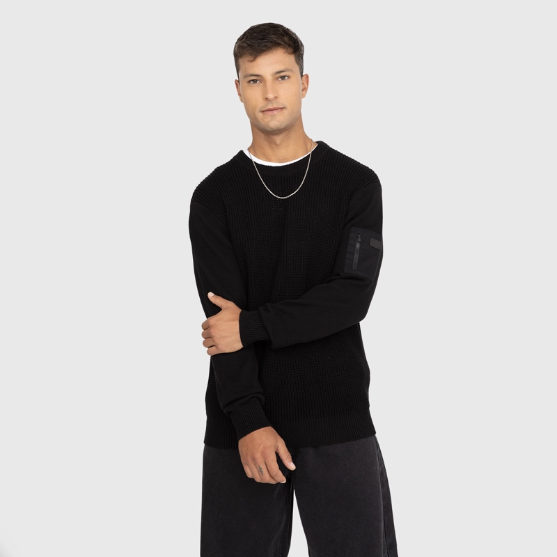 CHALECO CARGO NEGRO BLACK BUBBA - 1