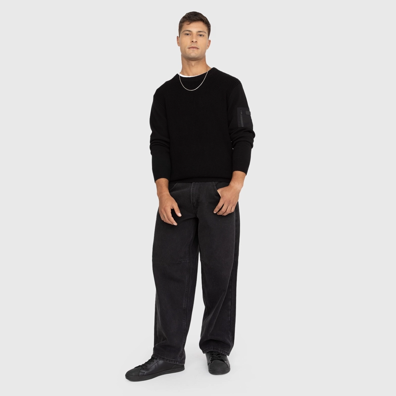 CHALECO CARGO NEGRO BLACK BUBBA - 5