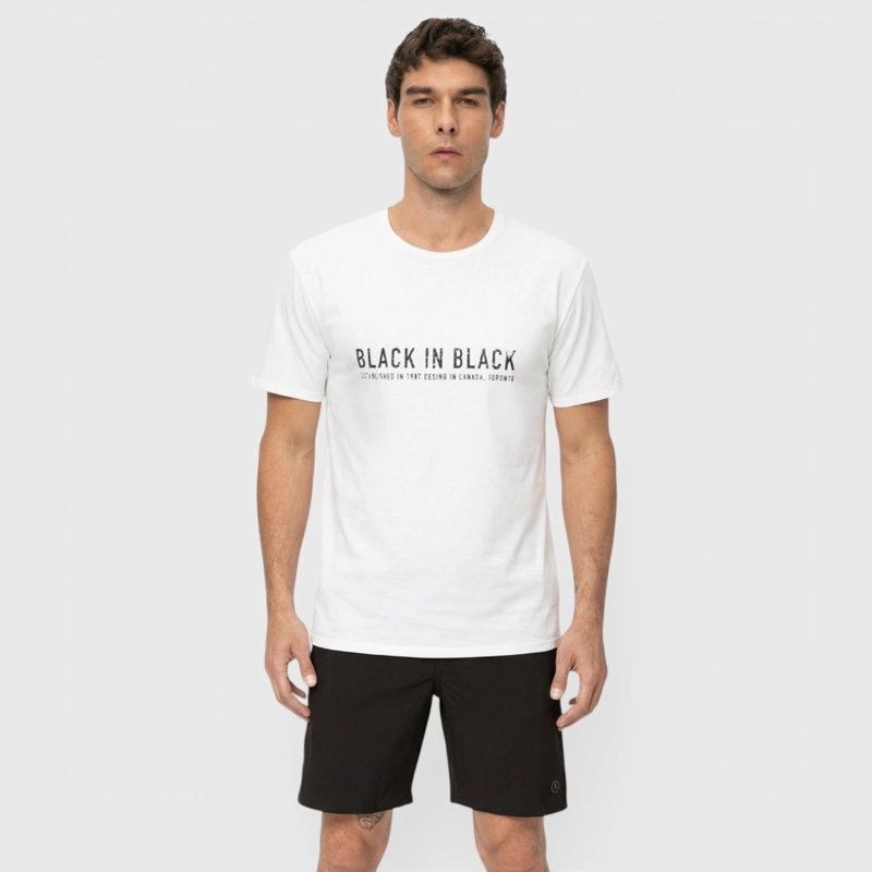 POLERA PERFORMANCE WHITE BLACK BUBBA - 1