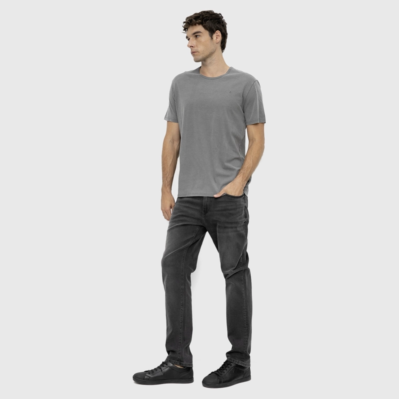 POLERA GARMENT DYE GREEN BLACK BUBBA - 5