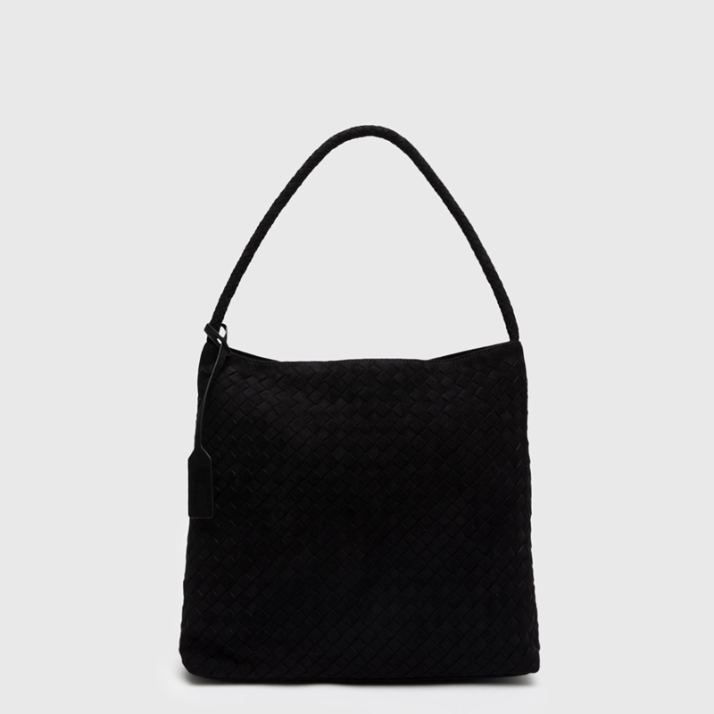 CARTERA TOTE SUEDE BRAIDS BLACK BLACK BUBBA - 1