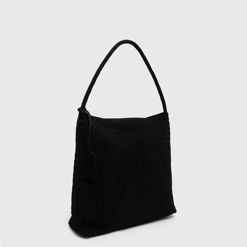 CARTERA TOTE SUEDE BRAIDS BLACK BLACK BUBBA - 2