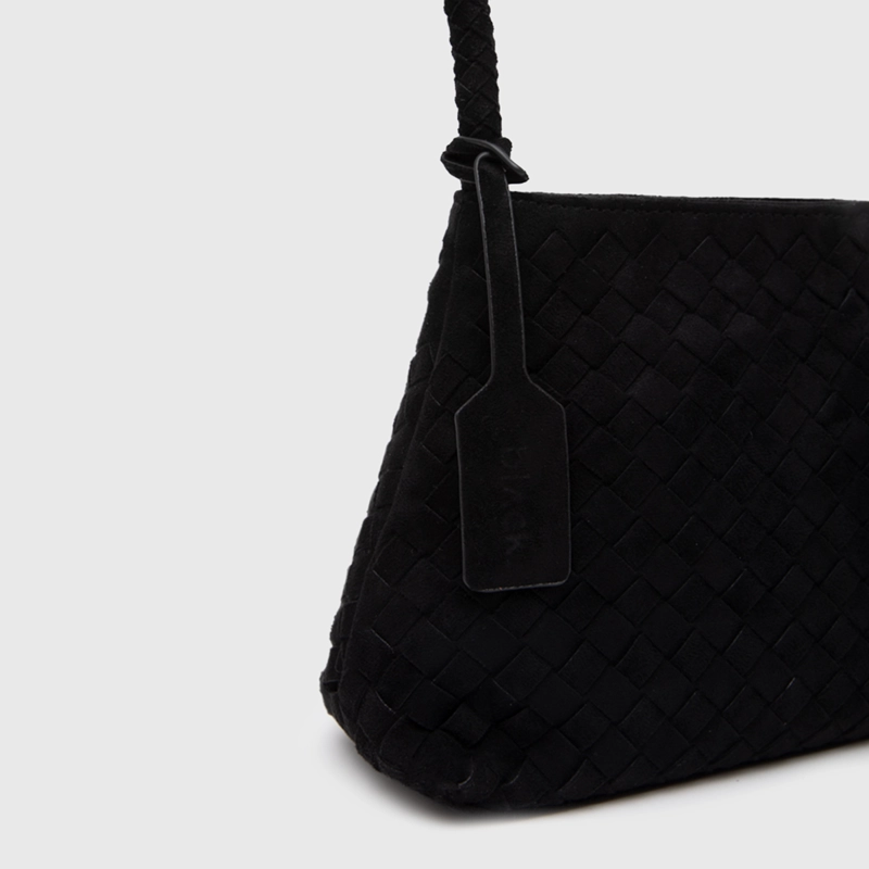 CARTERA SUEDE BRAIDS BLACK BLACK BUBBA - 5