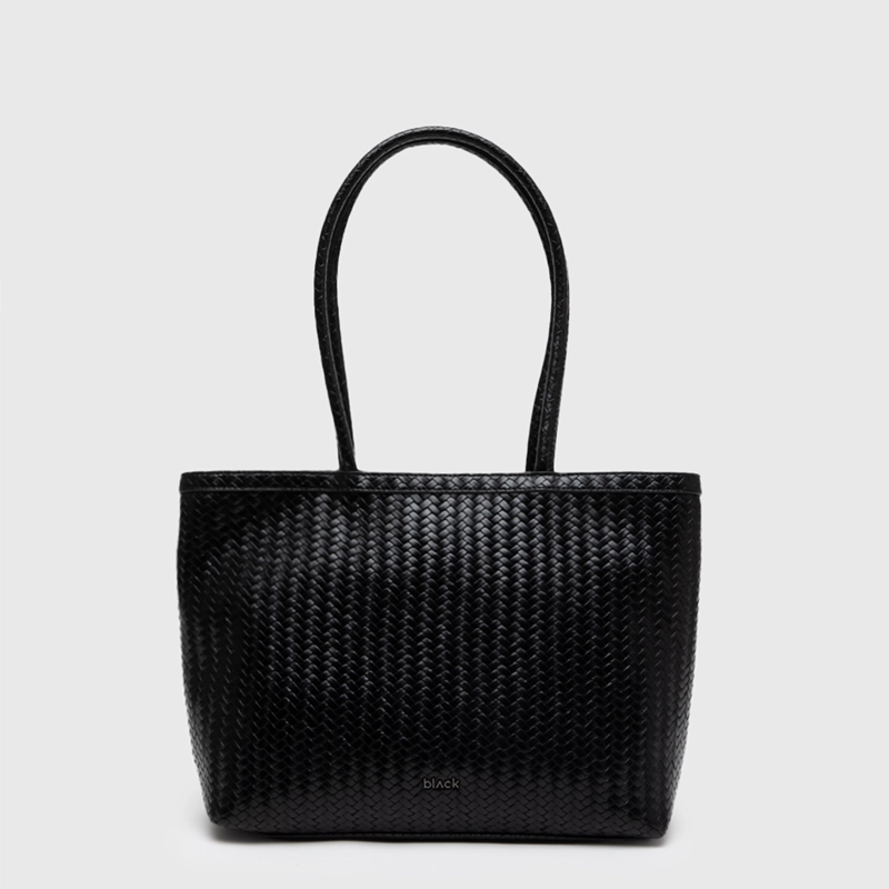 CARTERA TOTE BUSCKET BRAIDS BLACK BLACK BUBBA - 1