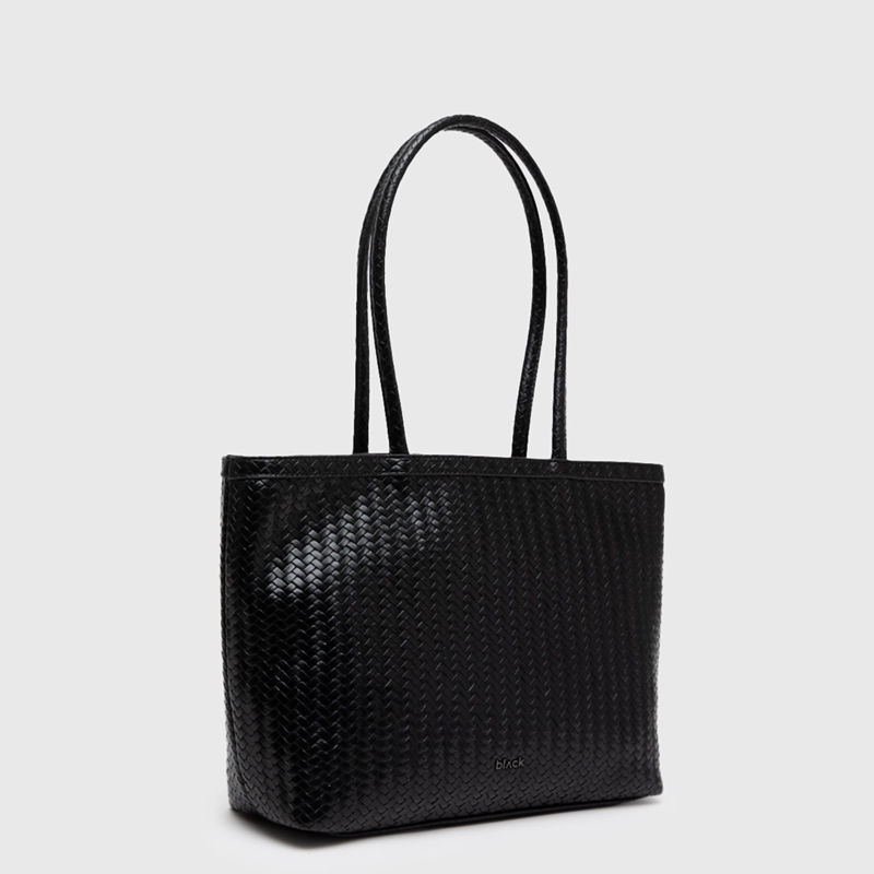 CARTERA TOTE BUSCKET BRAIDS BLACK BLACK BUBBA - 3