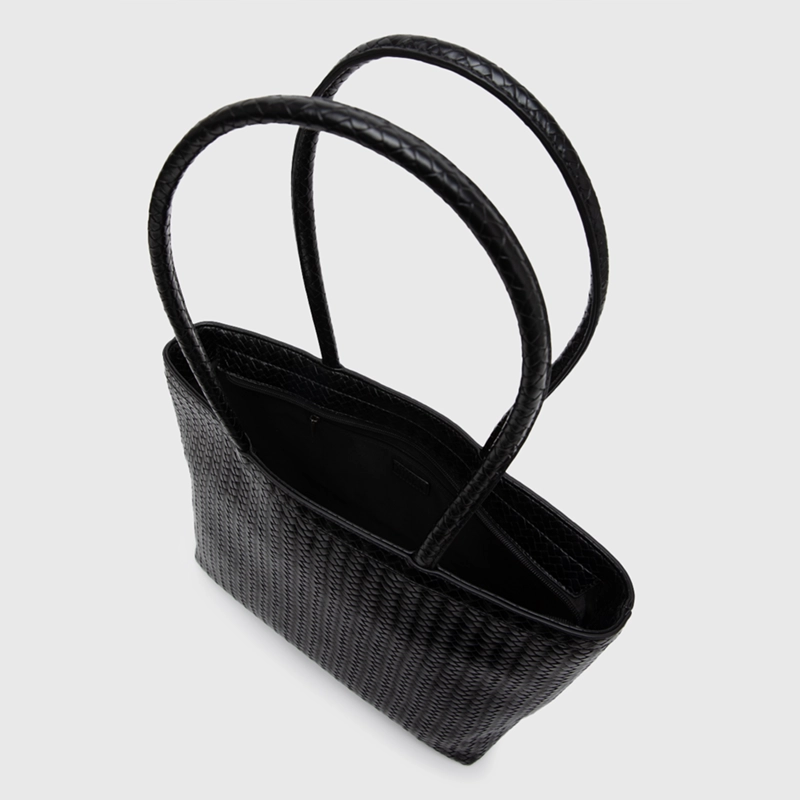 CARTERA TOTE BUSCKET BRAIDS BLACK BLACK BUBBA - 4