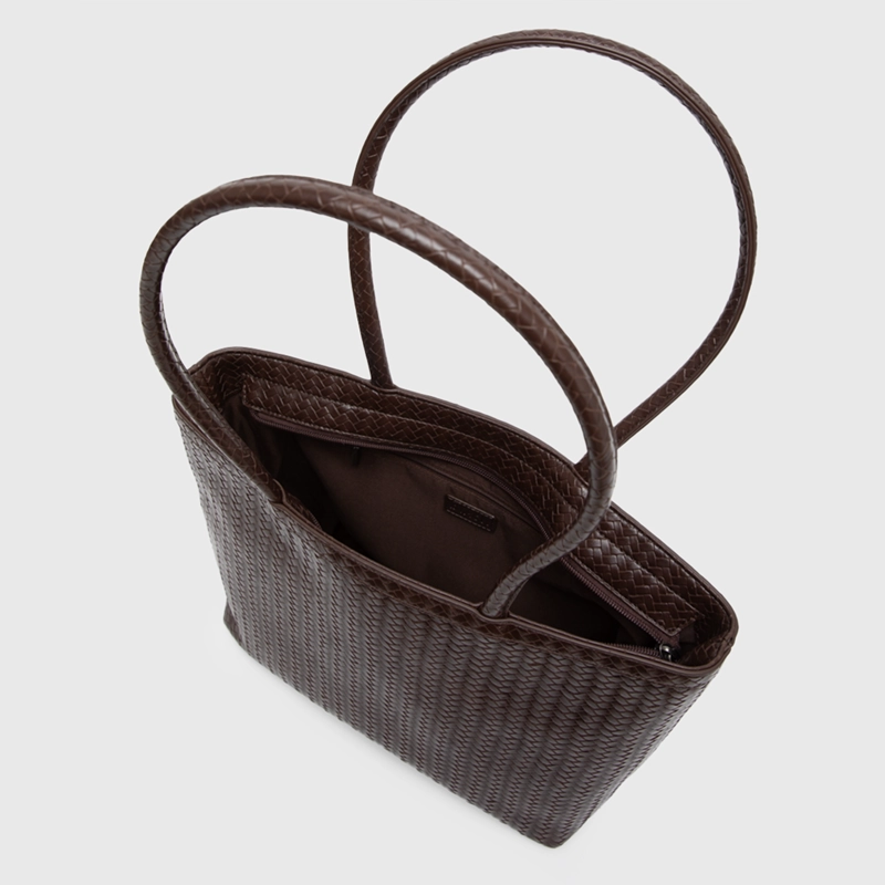 CARTERA TOTE BUSCKET BRAIDS MOKA BLACK BUBBA - 4