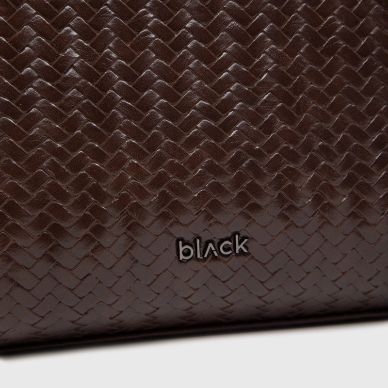CARTERA TOTE BUSCKET BRAIDS MOKA BLACK BUBBA - 5