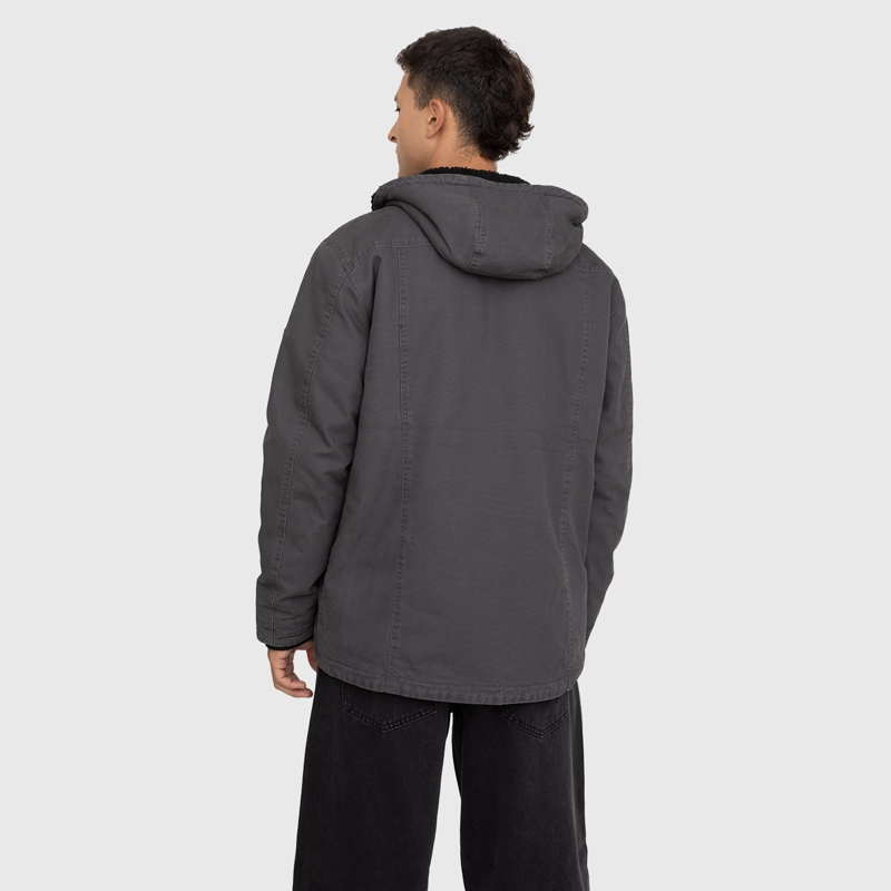 CHAQUETA CANVAS GRIS BLACK BUBBA - 2