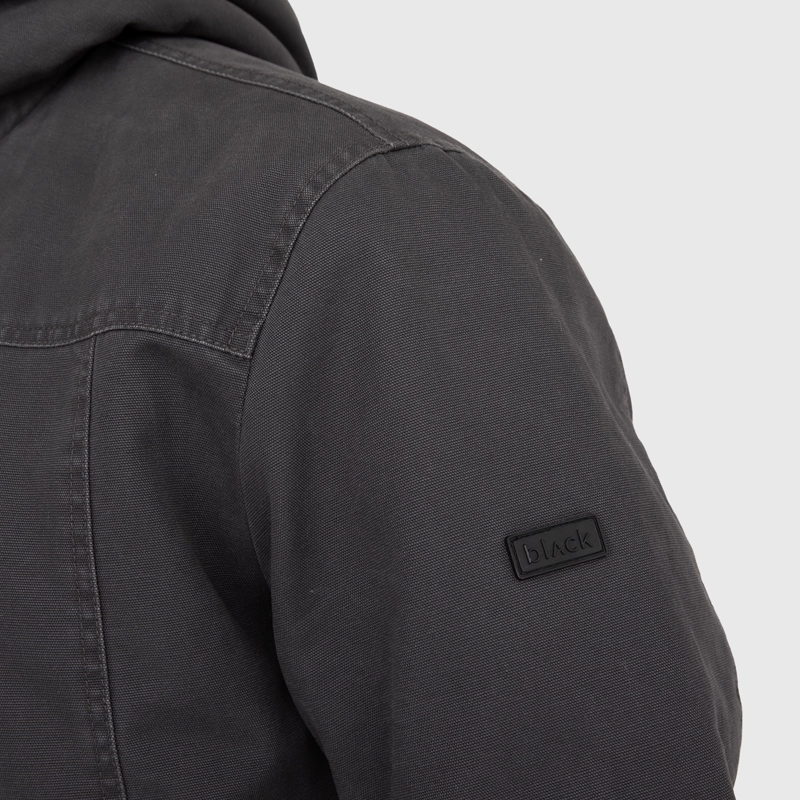 CHAQUETA CANVAS GRIS BLACK BUBBA - 5