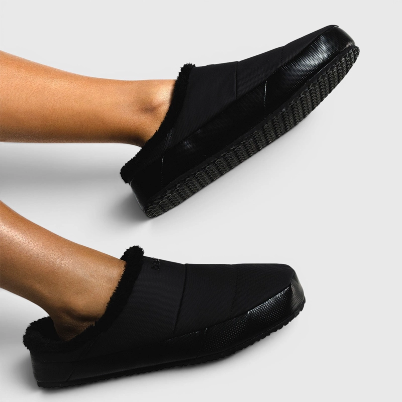PANTUFLAS SOLID BLACK BLACK BUBBA - 2