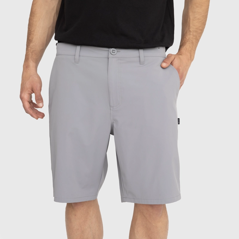 SHORT SPANDEX  GRIS BLACK BUBBA - 1