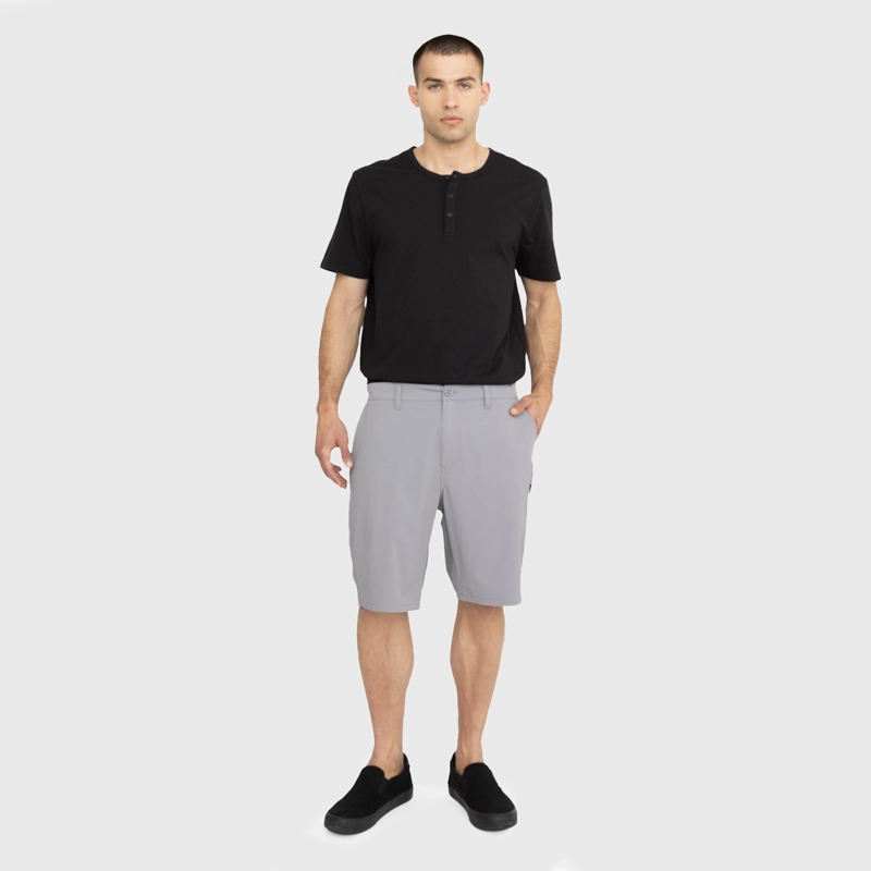 SHORT SPANDEX  GRIS BLACK BUBBA - 4