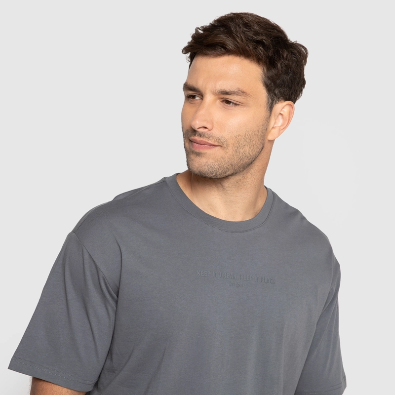 POLERA BROOKLYN GRIS OSCURO BLACK BUBBA - 3