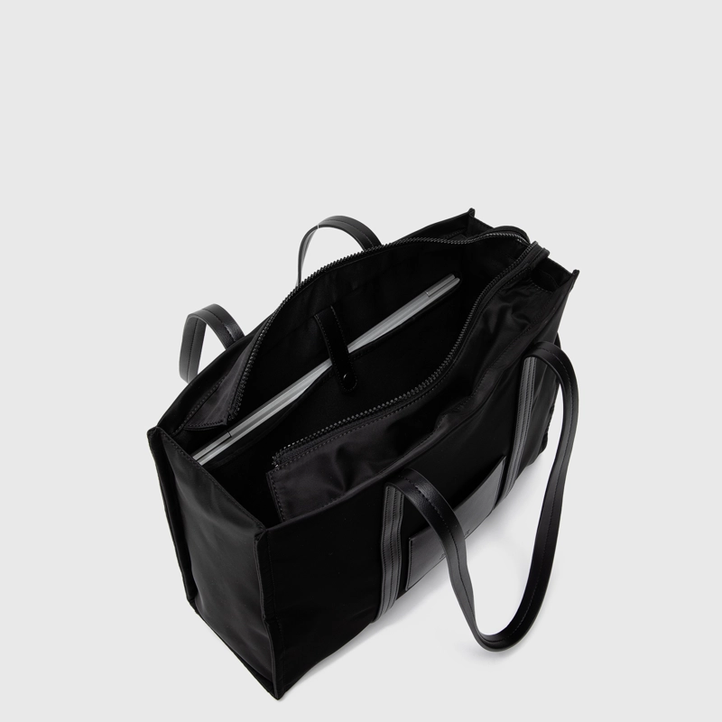 CARTERA TOTE BROOKLYN BLACK BLACK BUBBA - 2
