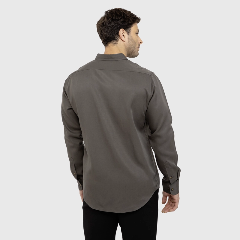 CAMISA SOFT MANGA LARGA MOKA BLACK BUBBA - 2