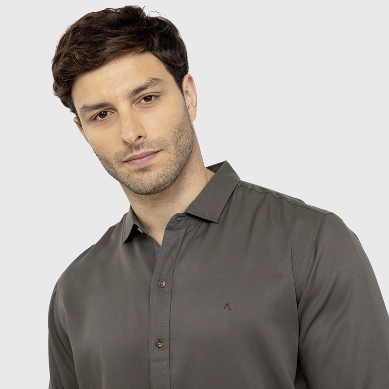 CAMISA SOFT MANGA LARGA MOKA BLACK BUBBA - 4